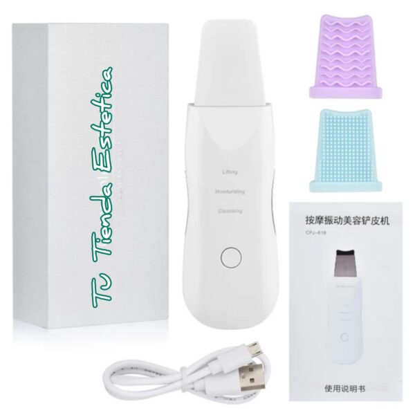 PEELING ULTRASONICO RECARGABLE 3 EN 1