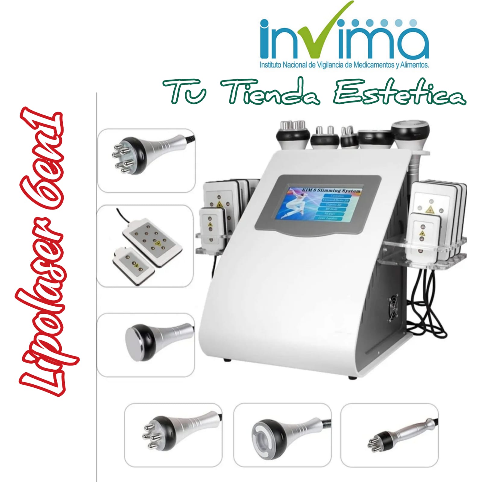 LIPOLASER 6 EN 1 CON INVIMA