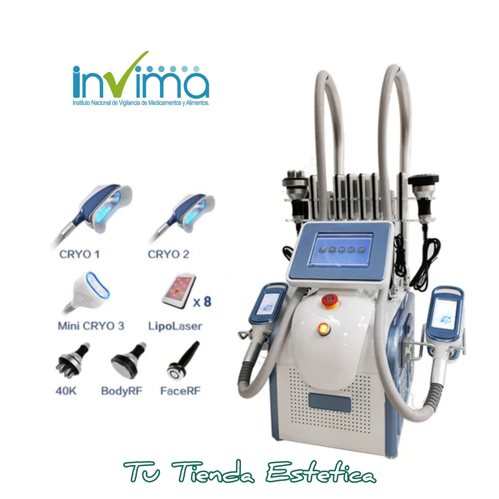 CRIOLIPOLISIS MULTIFUNCIONAL 360 CON INVIMA - Imagen 2